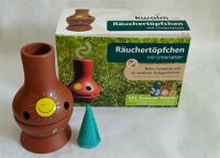 Räucher-Starterset - 1 Räuchertöpfen mit Untersetzer + XXL Sommerriesen Mix